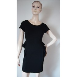 Zara černé peplum šaty V.L