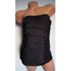 Topshop černý top se sklady...
