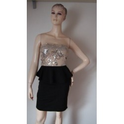 Diva peplum šaty s flitry...